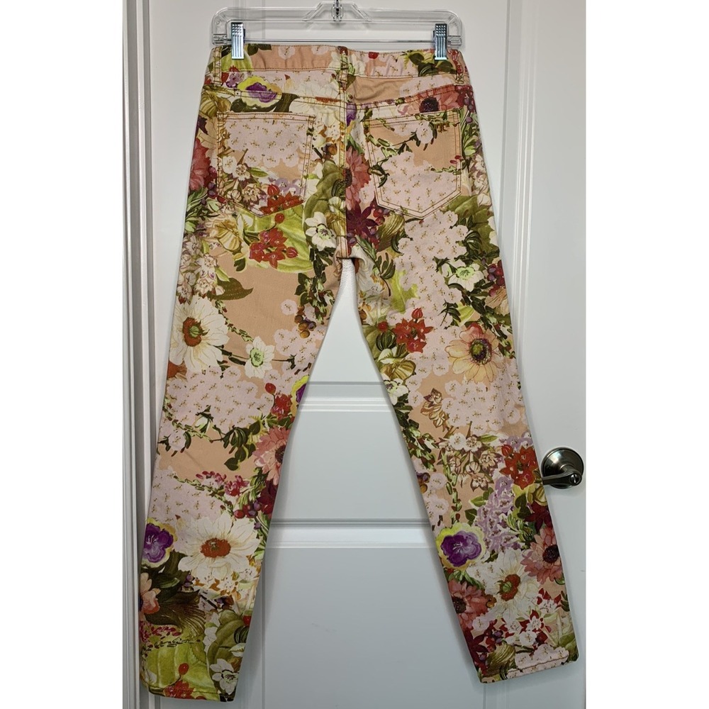 Tory Burch Women's Super Skinny Jean Size 29 Floral Print Flowers Colorful - Picture 9 of 15